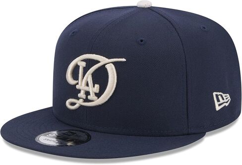 New Era MLB Los Angeles Dodgers Navy City Connect 9FIFTY Adjustable Snapback Hat Cap One Size Fits All in Saudi Arabia