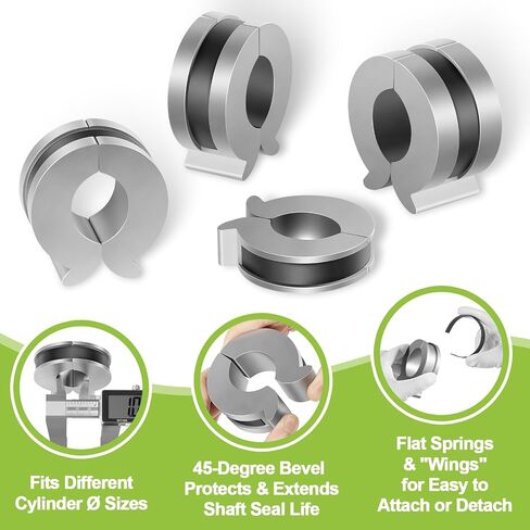 Stroke Control Kit 1 Fits 1-1/8" 1-1/4" 1-3/8" & 1-1/2" Cylinder Shaft for Hydraulic or Air Cylinders, Heavy Duty Quick Attach Stroke Reducer Thickness: 0.75", 1.0", 1.25", 1.5" (4-Piece) in Saudi Arabia