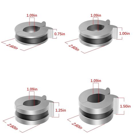 Stroke Control Kit 1 Fits 1-1/8" 1-1/4" 1-3/8" & 1-1/2" Cylinder Shaft for Hydraulic or Air Cylinders, Heavy Duty Quick Attach Stroke Reducer Thickness: 0.75", 1.0", 1.25", 1.5" (4-Piece) in Saudi Arabia