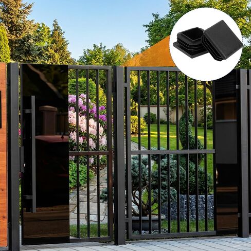 12 Pcs 1-1/2" Square Plastic Plugs, Black Tube End CapsTubing Post End Cap for Square Tube, Chair Legs, Fence in Saudi Arabia