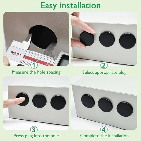 4 PCS Silicone Rubber Plugs for Round Holes -1-1/2"(38.6mm) White Snap in Locking Hole Plugs, Waterproof Sealing Silicone Stopper for Automotive, Industrial & Furniture, Salt and Pepper Stoppers Plugs in Saudi Arabia