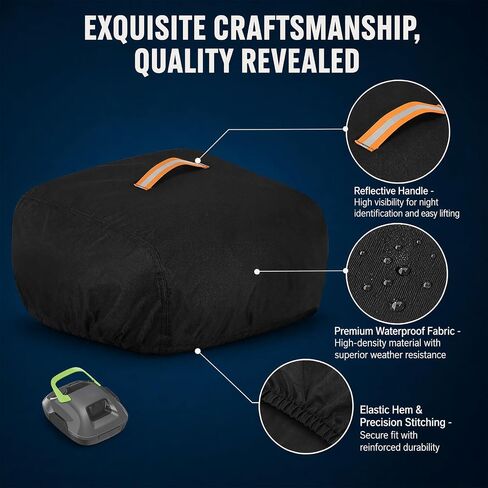 420D Heavy Duty Robotic Pool Cleaner Cover for Zodiac Vortex PRO 4WD, Pool Vacuum Storage Cover with Carry Handle, for Outdoor Pool Equipment Storage in Kuwait