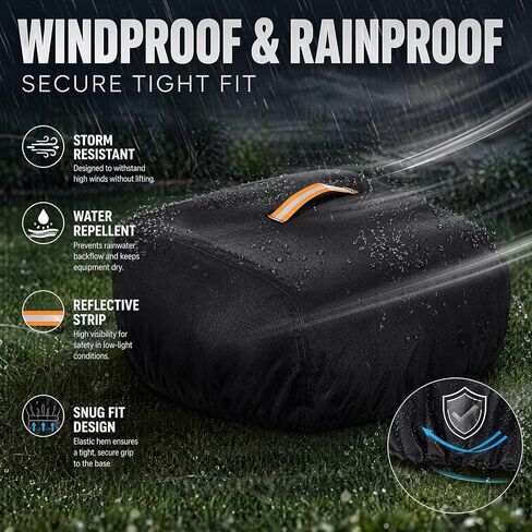 420D Heavy Duty Robotic Pool Cleaner Cover for Baracuda Vortex PRO 4WD, Pool Vacuum Storage Cover with Carry Handle, for Outdoor Pool Equipment Storage in Kuwait