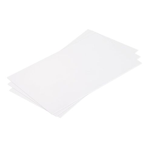 MECCANIXITY ABS Plastic Sheet 7 x 4 x 0.02 Inch ABS Styrene Sheets for Building Model DIY Crafts Panel White 3 Pcs in Kuwait