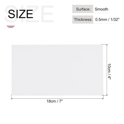 MECCANIXITY ABS Plastic Sheet 7 x 4 x 0.02 Inch ABS Styrene Sheets for Building Model DIY Crafts Panel White 3 Pcs in Kuwait