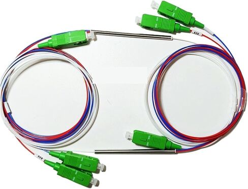 20-piece SC/Fiber Optic FBT Splitter with Connector SC 1x2 0.9mm Unbalanced Coupler(40-60) in Kuwait
