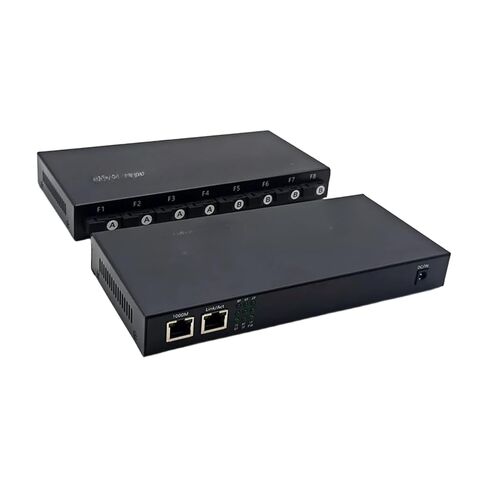 Gigabit Ethernet Fiber 8 1.25G Optical Ports 2 RJ45 20km SC Single Mode(8F-2E Simplex 1 pcs) in Kuwait