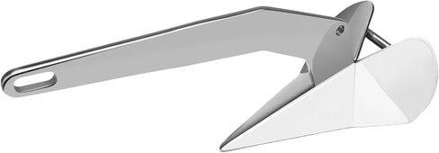 SHENGHUISS Boat Anchor,316 Stainless Steel Delta-Style Boat Anchors,Marine Grade Mirror Polished Triangular Anchor 6.6lb/8.8lb/11lb/13lb/5.5lb/17.6lb/22lb Wing Style Triangle Anchor in Kuwait