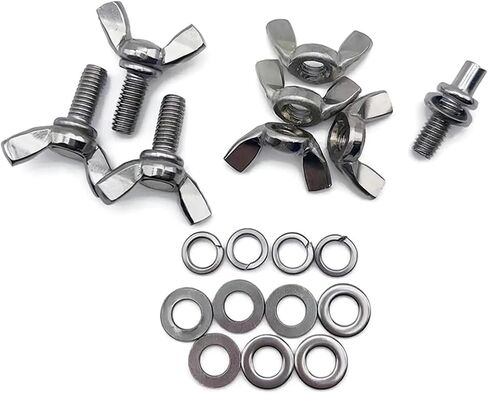 M6 x 14mm - صامولة الجناح غير القابل للصدأ ومسمار الجناح (مجموعة من 4) تجهيزات البيرة المنزلية in Kuwait