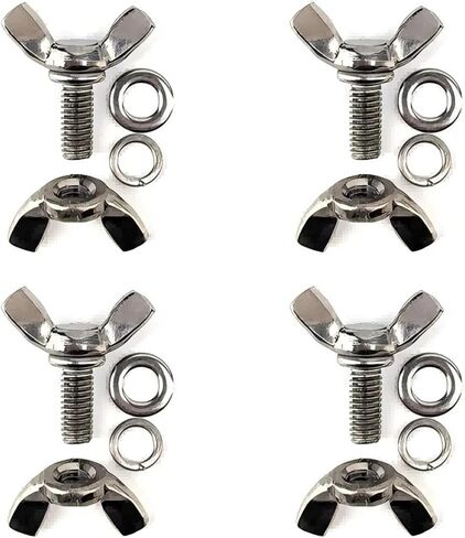 M6 x 14mm - صامولة الجناح غير القابل للصدأ ومسمار الجناح (مجموعة من 4) تجهيزات البيرة المنزلية in Kuwait