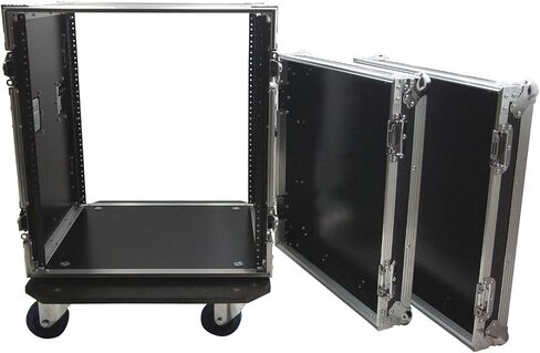 حافظات الصوت هارموني HC12UADC Flight DJ Amp 12U Veritcal Rack Amplifier DJ Case Wheels in Kuwait