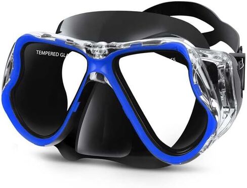Greatever Diving Mask Swimming Snorkel Mask for Adults, Anti-Fog Dive Snorkeling Swim Goggles with Nose Cover in Kuwait