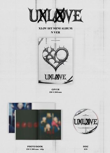 إصدار XLOV UXLXVE الأول من ألبوم الصور المصغر القياسي (O + N 2 Ver SET) in Kuwait