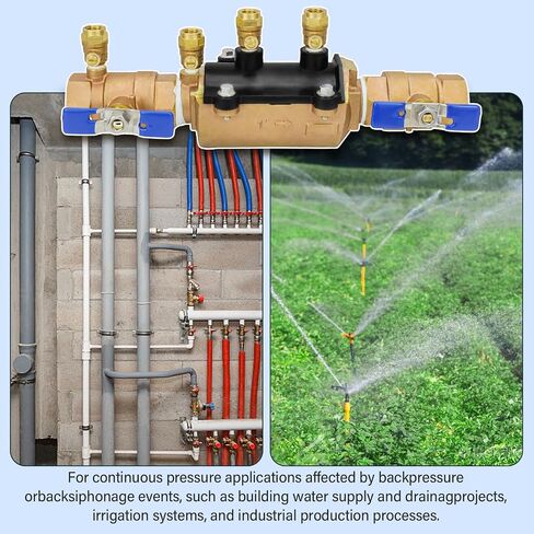1-350 1" Double Check Backflow Preventer, Double Check Valve Assembly | 1 inch Backflow Preventer, Modular Design, Prevent Backpressure and Backsiphonage in Kuwait