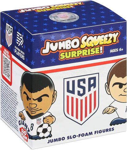 Party Animal Jumbo Team USA Soccer 2026 Figures, Team Colors, 4" Tall, 1 Blind Box (Random Figure) in Kuwait