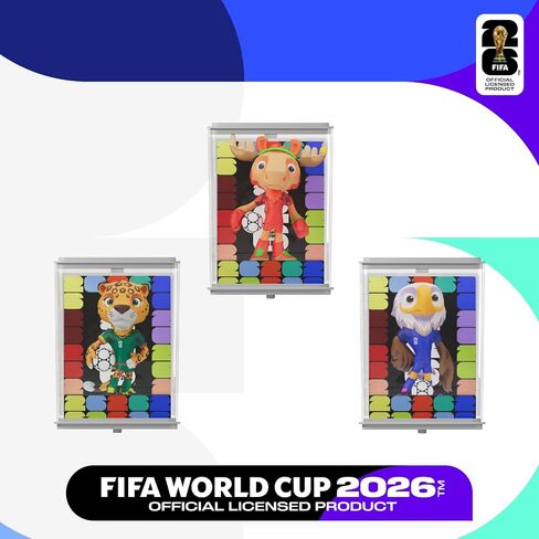 Sanyetral for FIFA 2026 World Cup Official Licensed Mascot Figurines Set of 3 with Display Box (Clutch, Maple & Zayu), Official Merchandise Model Figure for Collectors in Kuwait