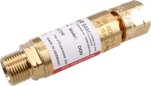 Flashback Arrestors In-line Fuel Gas Barrel Type Non Return Gas Valve Cut Off in Kuwait