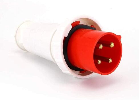 Waterproof White Industrial Connector Plug 4Pin 125A 380V-415V 3P+E IP67 in Saudi Arabia