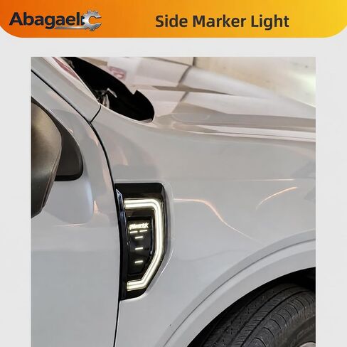 مصابيح علامة جانبية لملحقات Ford Maverick 2025-2022، التوصيل والتشغيل (2pin و3pin)، إشارة الانعطاف LED المتسلسلة، متعددة الوظائف، مقاومة للماء (ليست لـ 2025 Lobo Tremor) (نمط كهرماني) in Kuwait