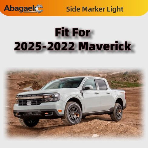 مصابيح علامة جانبية لملحقات Ford Maverick 2025-2022، التوصيل والتشغيل (2pin و3pin)، إشارة الانعطاف LED المتسلسلة، متعددة الوظائف، مقاومة للماء (ليست لـ 2025 Lobo Tremor) (نمط كهرماني) in Kuwait