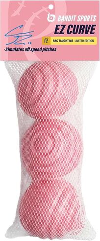 Plate Crate Bandit Sports Coach RAC EZ Curve Curveball Hitting Trainer, The Original Premium Curve Ball Trainer for Baseball Practice, Baseball Training Balls for Hitting (Pack of 3) in Kuwait