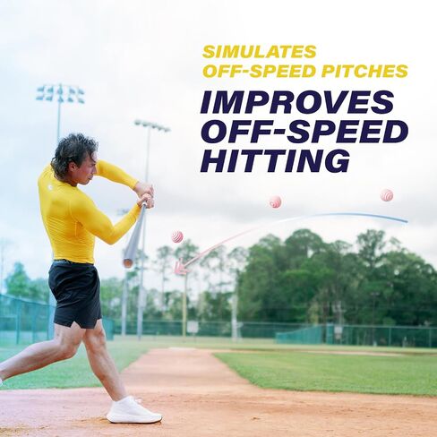 Plate Crate Bandit Sports Coach RAC EZ Curve Curveball Hitting Trainer, The Original Premium Curve Ball Trainer for Baseball Practice, Baseball Training Balls for Hitting (Pack of 3) in Kuwait