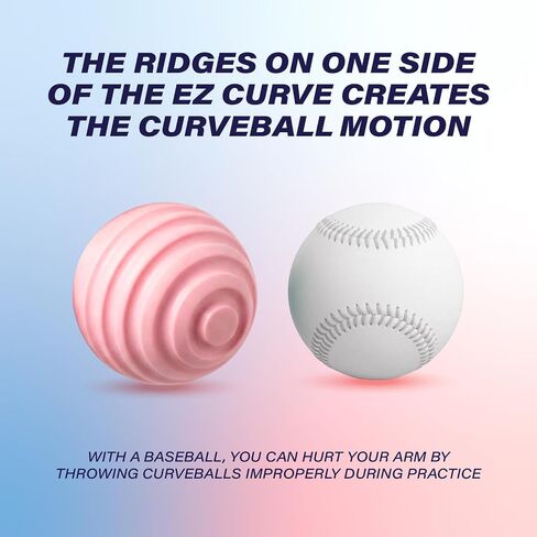 Plate Crate Bandit Sports Coach RAC EZ Curve Curveball Hitting Trainer, The Original Premium Curve Ball Trainer for Baseball Practice, Baseball Training Balls for Hitting (Pack of 3) in Kuwait