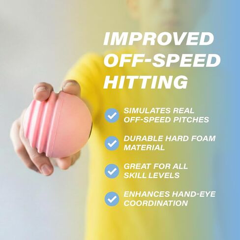 Plate Crate Bandit Sports Coach RAC EZ Curve Curveball Hitting Trainer, The Original Premium Curve Ball Trainer for Baseball Practice, Baseball Training Balls for Hitting (Pack of 3) in Kuwait