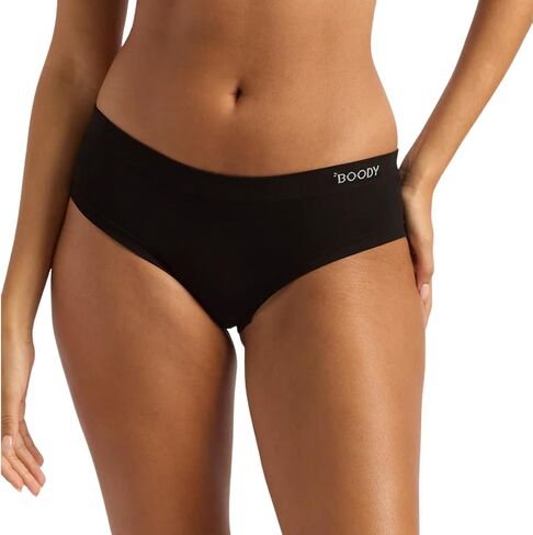 ملابس داخلية بيكيني برازيلي للسيدات من Boody Body EcoWear، ارتفاع منخفض، سراويل داخلية ناعمة مسامية، تمدد بدون خياطة، فسكوز الخيزران in Kuwait
