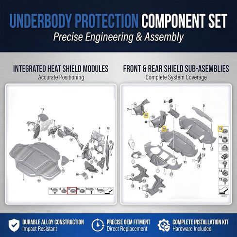 Hicarer 30 Pcs Body Flanged Hex Nuts Body Flange Clip Nuts Replacement Zinc Plated Steel for Car Underbody Splash Shield Heat Shield Fender Liner Fastener Repair Kit in Kuwait