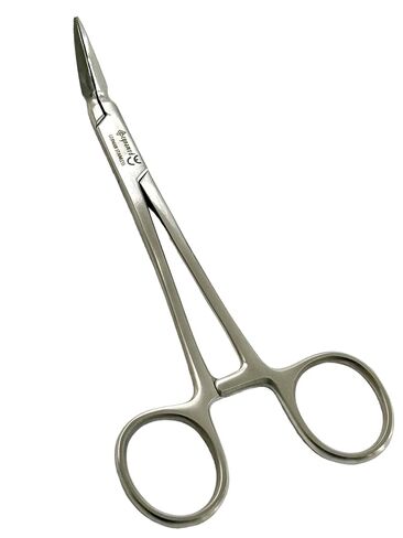 (1 EA) Stieglitz Splinter Forceps 45°, 5.5" (13.97cm) Dental Root Fragment Forceps 45 Degree Tapered, Fine Tips, Serrated - Dental Instruments in Kuwait