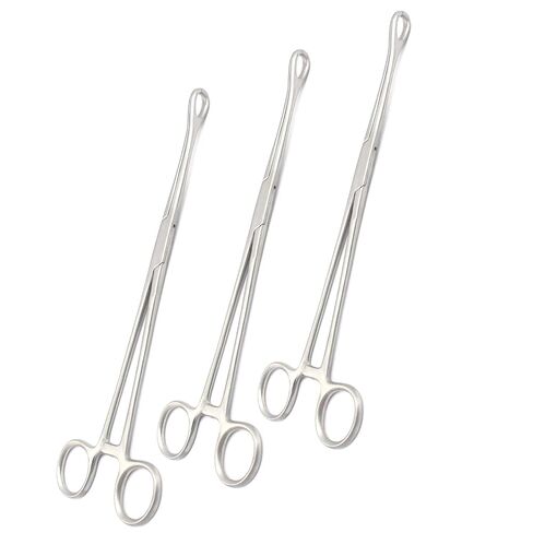 3× FOERSTER Sponge Forceps 9.5" Straight Serrated Holding Veterinary Instruments A+ Quality in Kuwait