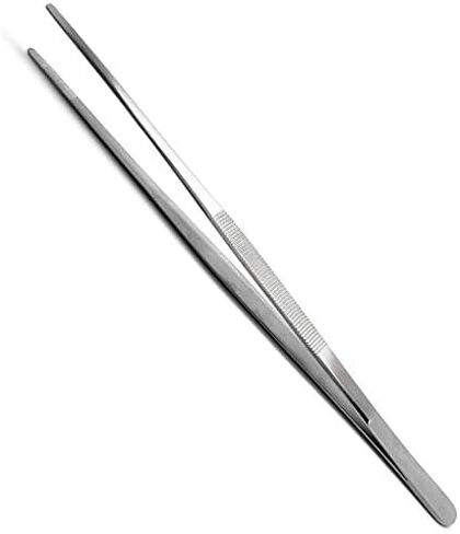 Dissecting Dressing Thumb Forceps Tweezers 12" (30.48 cm), Blunt Serrated Tips Straight Stainless Steel in Kuwait