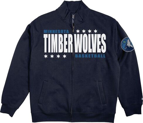 Blue 84 NBA Officially Licensed Full Zip Sweatshirt Felt Embroidery in Kuwait