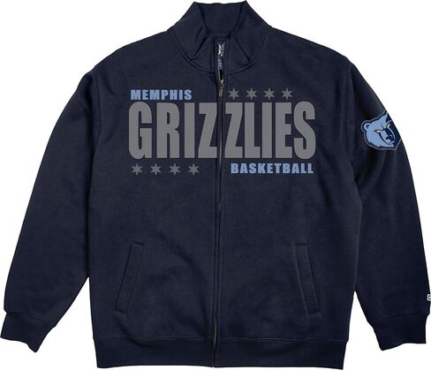 Blue 84 NBA Officially Licensed Full Zip Sweatshirt Felt Embroidery in Kuwait