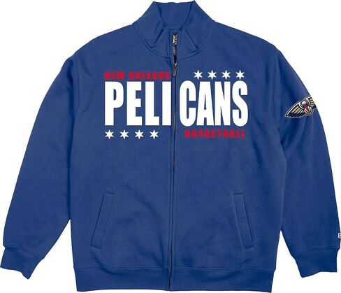 Blue 84 NBA Officially Licensed Full Zip Sweatshirt Felt Embroidery in Kuwait