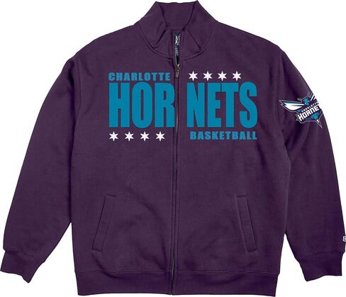 Blue 84 NBA Officially Licensed Full Zip Sweatshirt Felt Embroidery in Kuwait