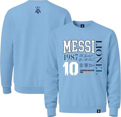 Icon Sports Argentine Football Association Lionel Messi Crew Neck Sweater - Unisex Kids in Kuwait