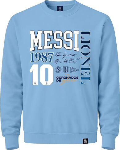 Icon Sports Argentine Football Association Lionel Messi Crew Neck Sweater - Unisex Kids in Kuwait