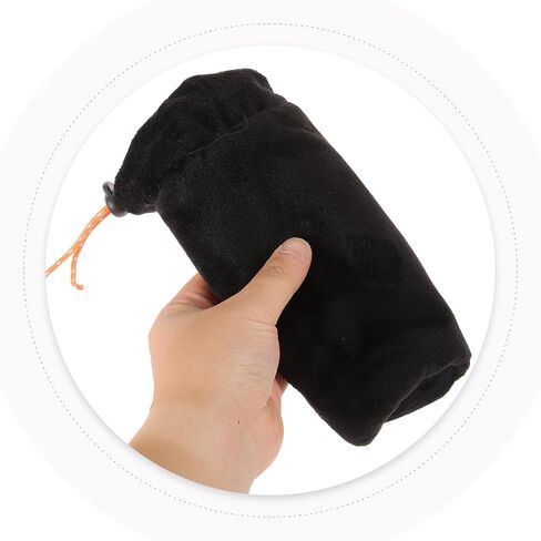 Toyvian Saxophone Mouthpiece Storage Bag Black Flannelette Portable Pouch with Anti-static Feature Easy to Take and Store for Outdoor Practice in Kuwait