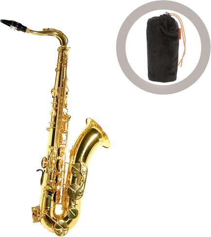 BESTonZON Flannelette Saxophone Mouthpiece Pouch Bag with Anti-static Protection and Soft Thick Material, Black Sax Accessory for Practice and Stage Performance, Suitable for Beginners in Kuwait