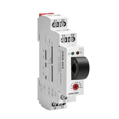 GRI8-05 AC OR Current Monitoring Relay Straight-Through 2A-20A AC24V-240V Over-Current Under-Current Protection(GRI8-05B ACDCCurrent) in Saudi Arabia