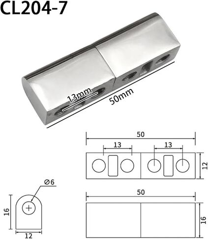 304 Stainless Steel Hinge CL204 Mechanical Cabinet Detachable Distribution Box Door 1Pcs(CL204-7) in Kuwait