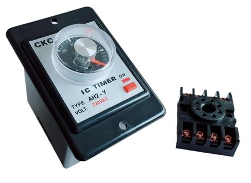 AH2-Y Time Relay AC110V AC220V AC380V Power on delay Timer time 8Pin with Base 1S 10S 30S 60S 10M 30M 60M(AC220V,60S) in Saudi Arabia