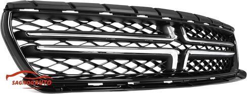 Front Grille Glossy Black compatible with 2015-2023 Dodge Charger in Saudi Arabia