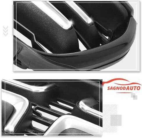 Front Grille Glossy Black compatible with 2015-2023 Dodge Charger in Saudi Arabia