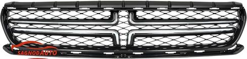 Front Grille Glossy Black compatible with 2015-2023 Dodge Charger in Saudi Arabia