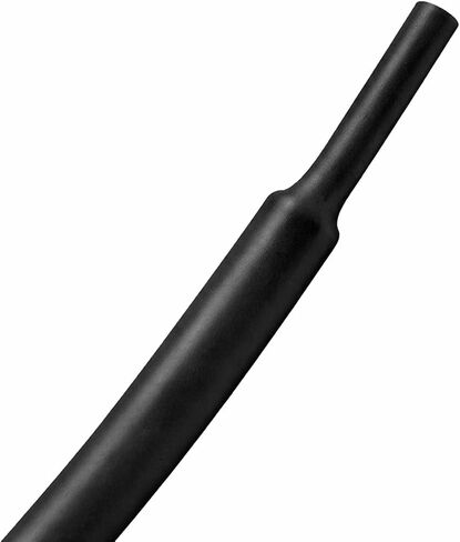 أنابيب الانكماش الحراري Kable Kontrol Viton 2: 1 نسبة الانكماش - 1/8 بوصة معرف - 25 قدم درجة حرارة عالية للوقود والزيوت والمواد الكيميائية المقاومة للفلوروإيلاستومر سلك التغطيه للاستخدام الصناعي للسيارات - أسود in Kuwait