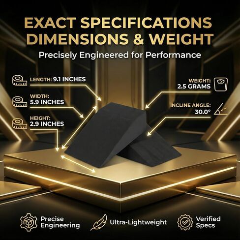 Pack of 2 Squat Wedge Block for Elevated Heel Squats and Deadlifts - Improve Mobility, Balance, and Strength - Non-Slip in Saudi Arabia