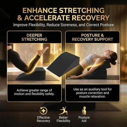 Pack of 2 Squat Wedge Block for Elevated Heel Squats and Deadlifts - Improve Mobility, Balance, and Strength - Non-Slip in Saudi Arabia